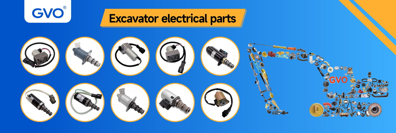 Électrovanne d'excavatrice